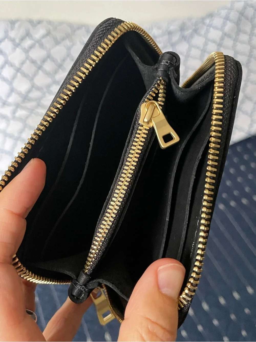 Portland leather mini zip wallet